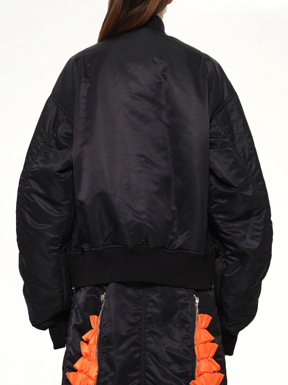 Noir Kei Ninomiya 黑色尼龙斜纹夹克