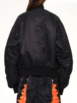 Noir Kei Ninomiya 黑色尼龙斜纹夹克