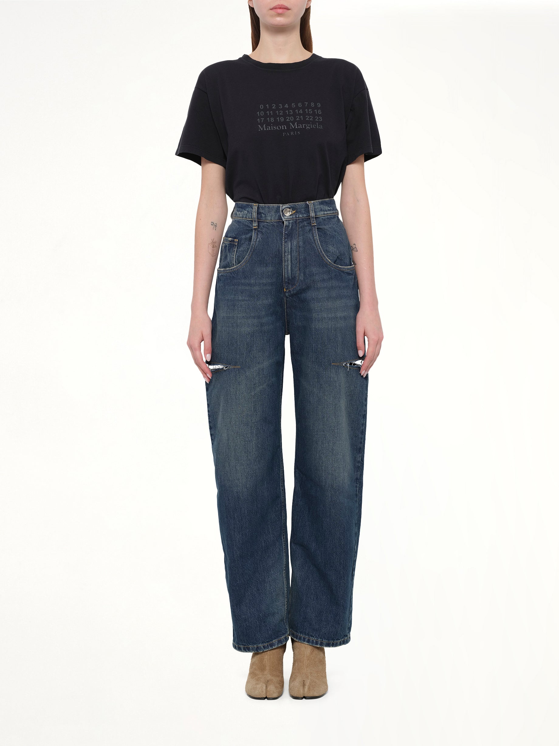 Slash Denim Jeans in Washed Indigo