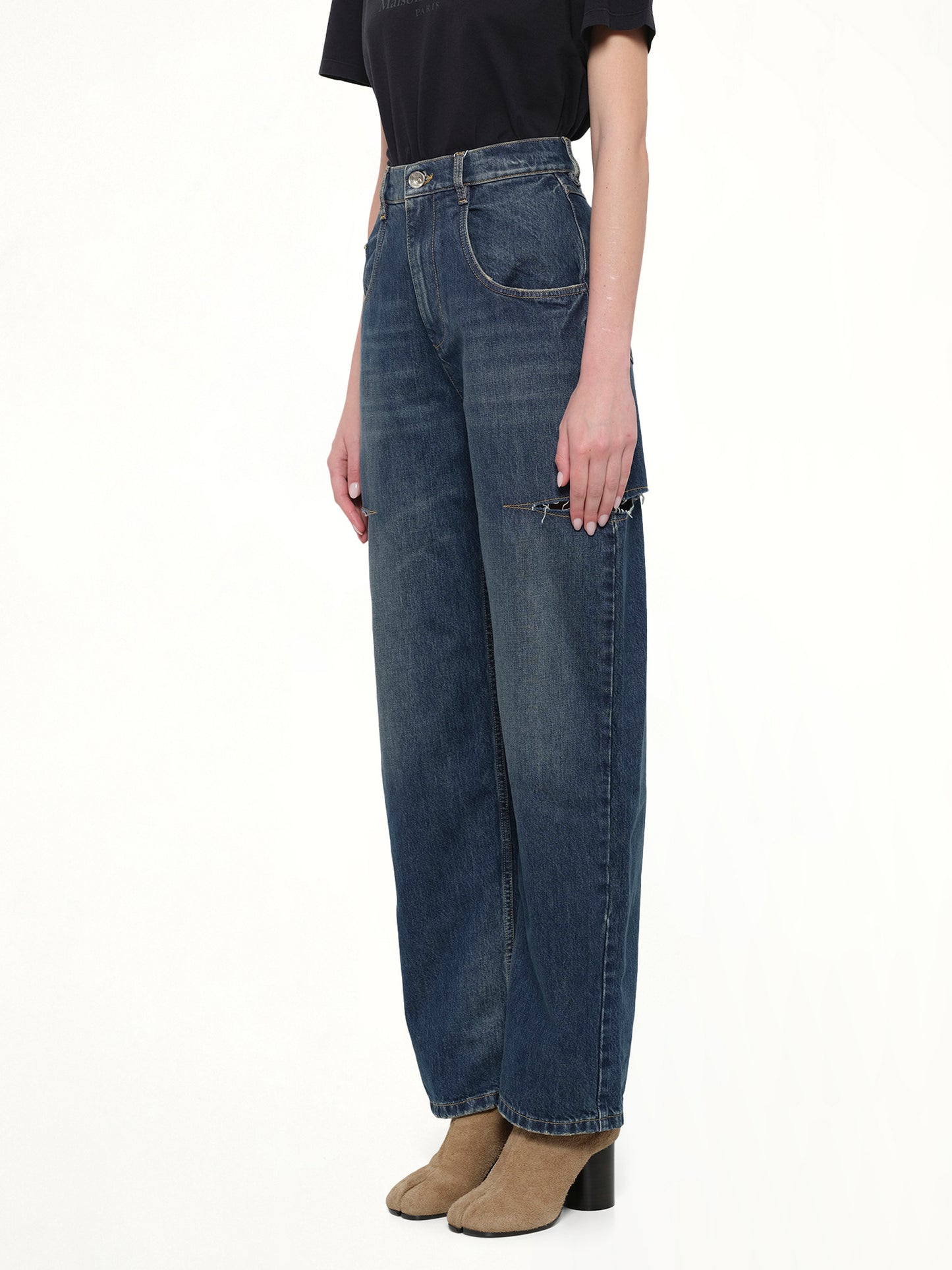 Slash Denim Jeans in Washed Indigo