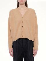 Gauge 7 Wool Cardigan in Camel