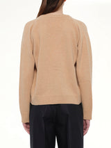 Gauge 7 Wool Cardigan in Camel