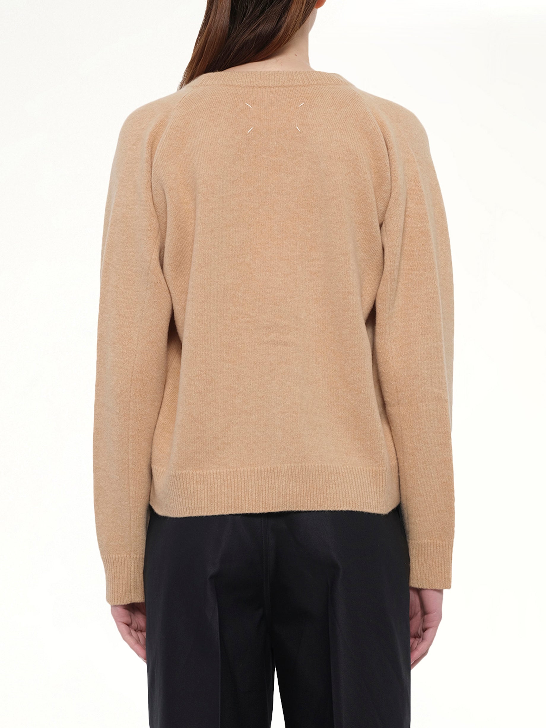 Gauge 7 Wool Cardigan in Camel