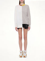 Asymmetric Sweater in Mustard/Bronze