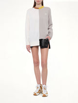 Asymmetric Sweater in Mustard/Bronze