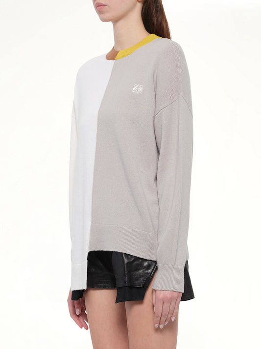 Asymmetric Sweater in Mustard/Bronze