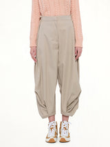 Draped Trouser AF in Beige