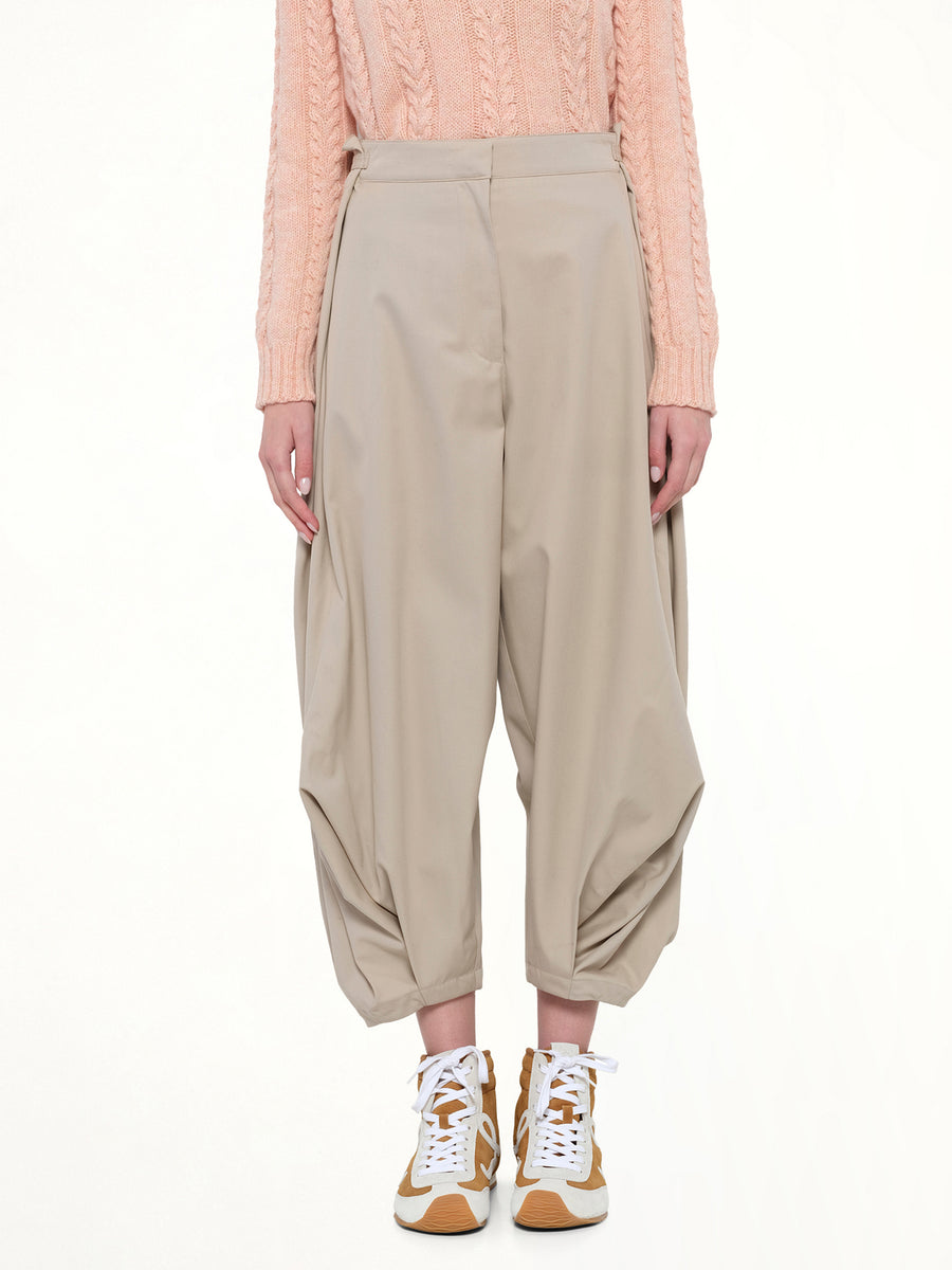 Draped Trouser AF in Beige