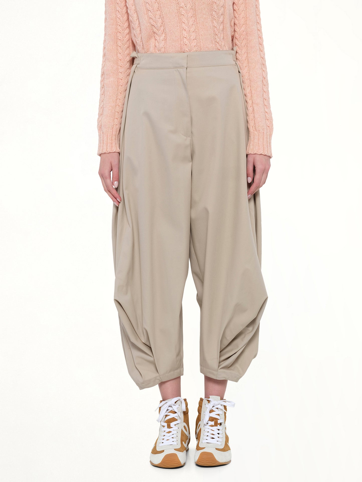 Draped Trouser AF in Beige