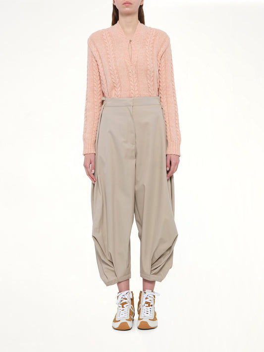 Draped Trouser AF in Beige