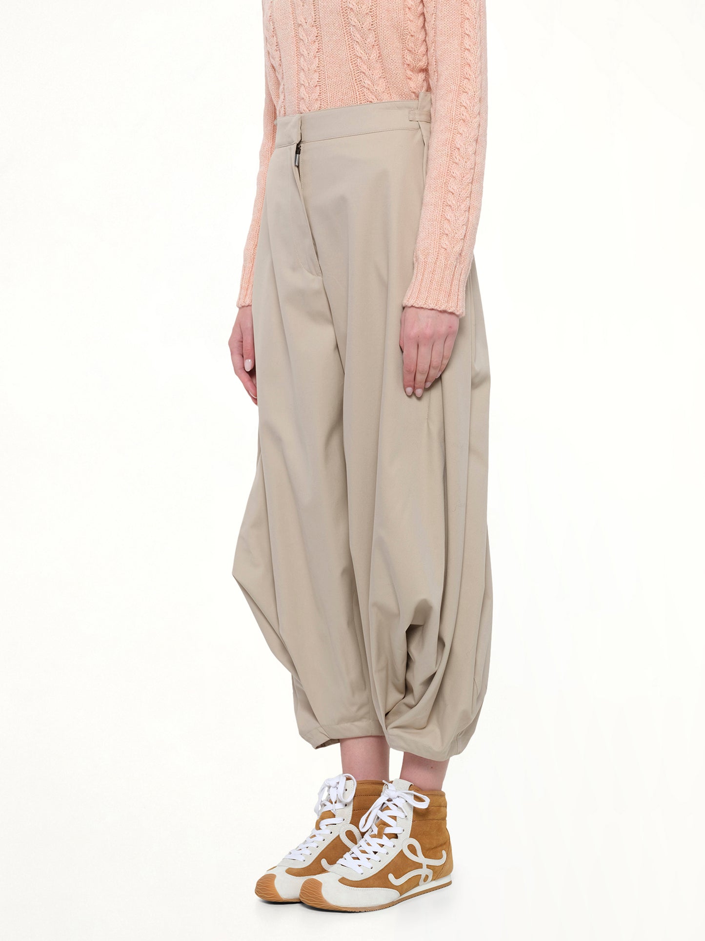 Draped Trouser AF in Beige