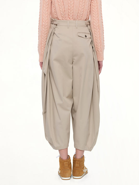 Draped Trouser AF in Beige