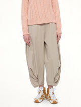 Draped Trouser AF in Beige