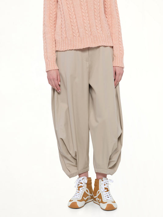 Draped Trouser AF in Beige