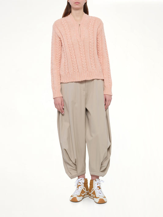 Draped Trouser AF in Beige