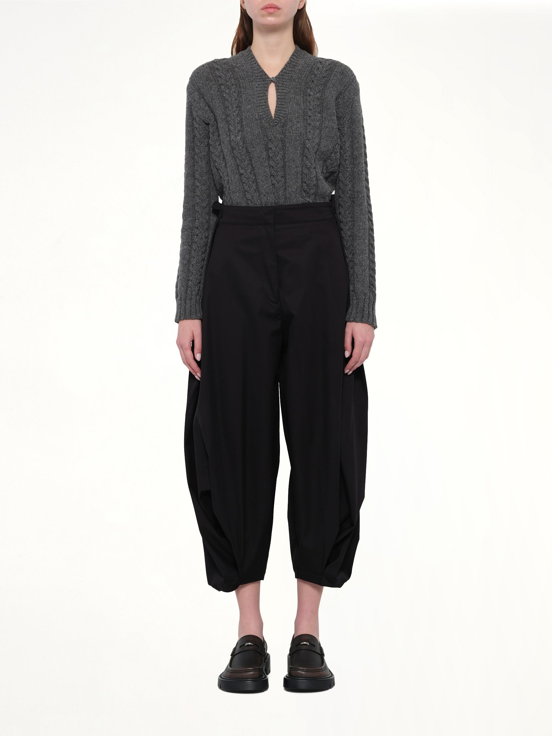 Draped Trouser AF in Black