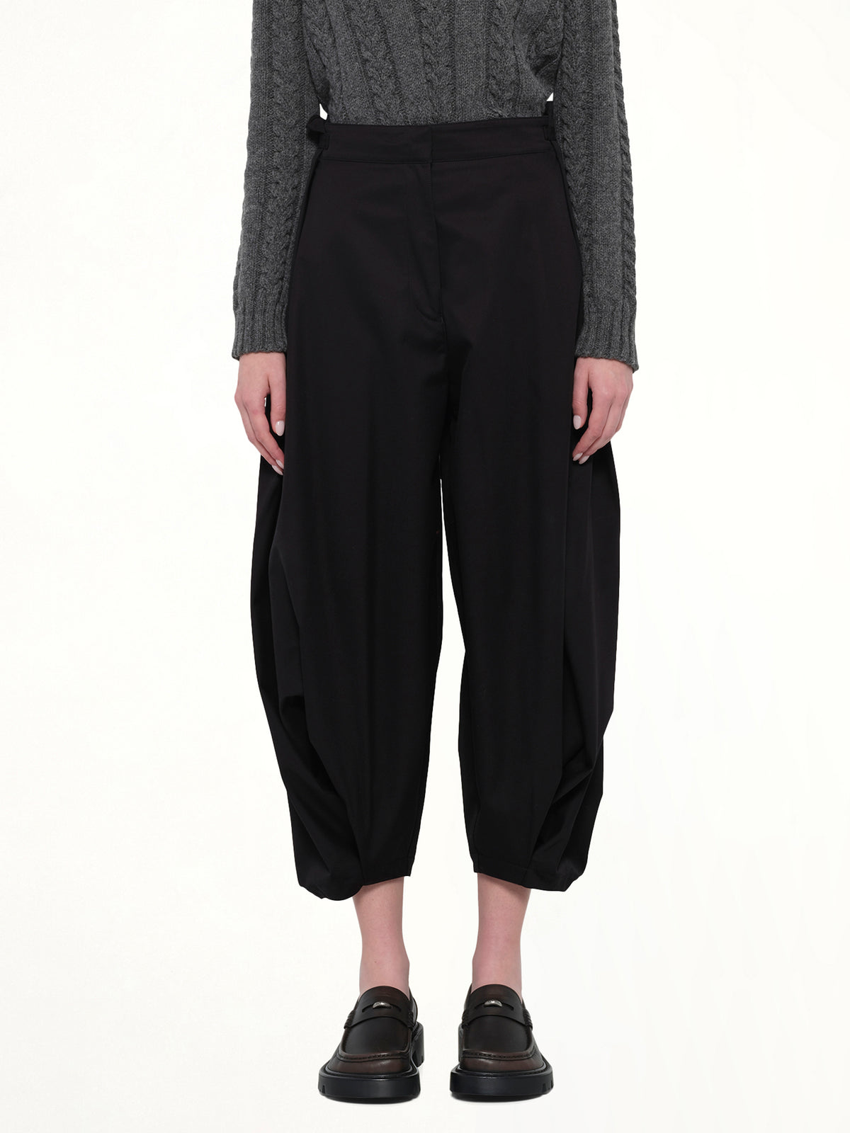 Draped Trouser AF in Black