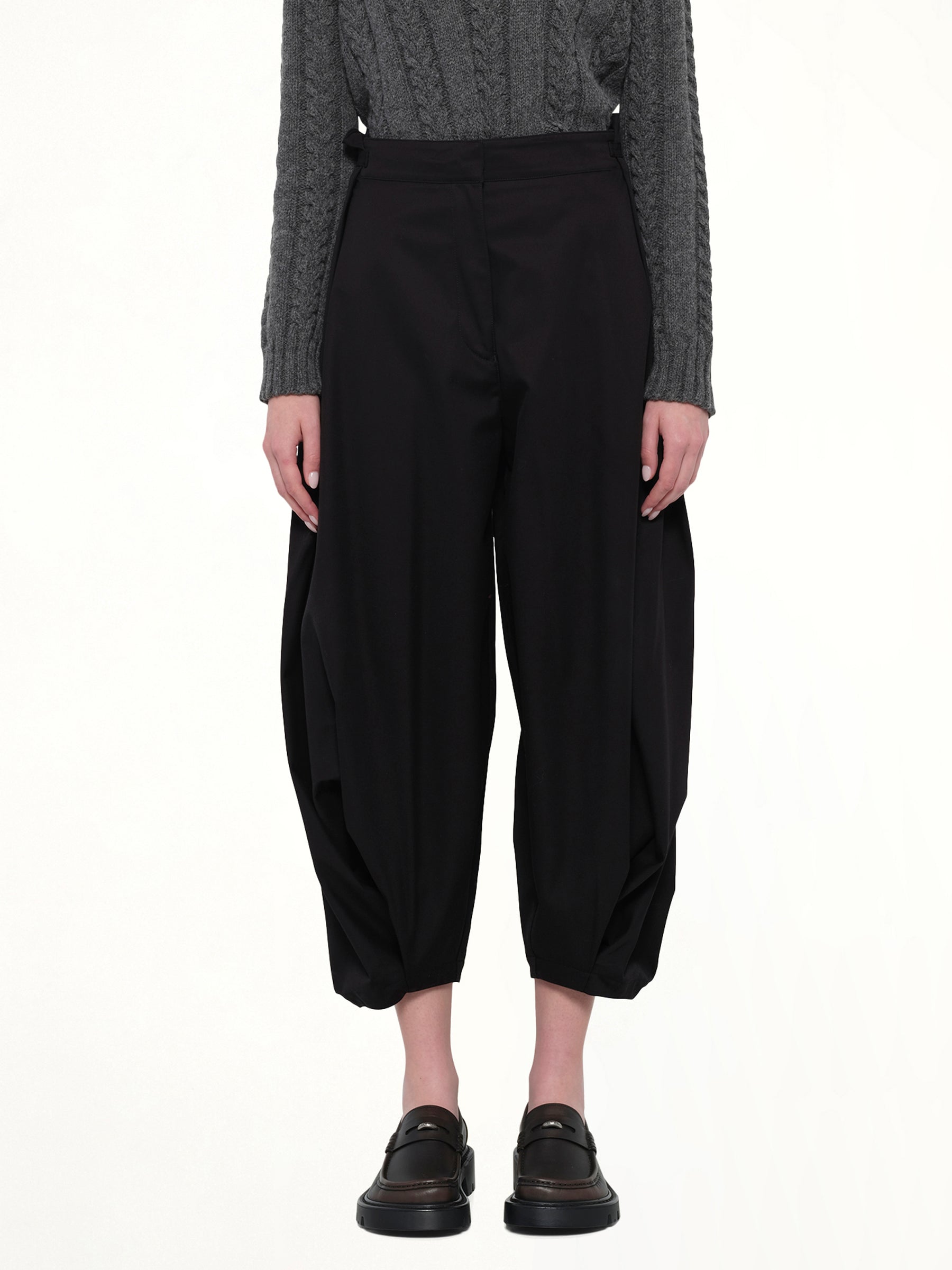Draped Trouser AF in Black