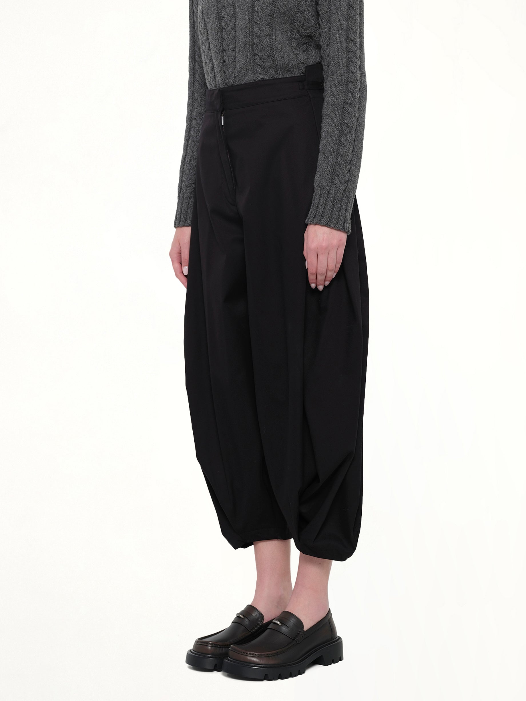Draped Trouser AF in Black