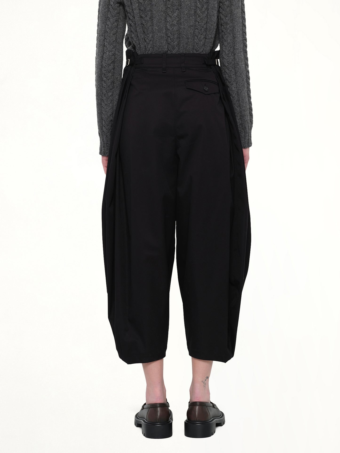 Draped Trouser AF in Black