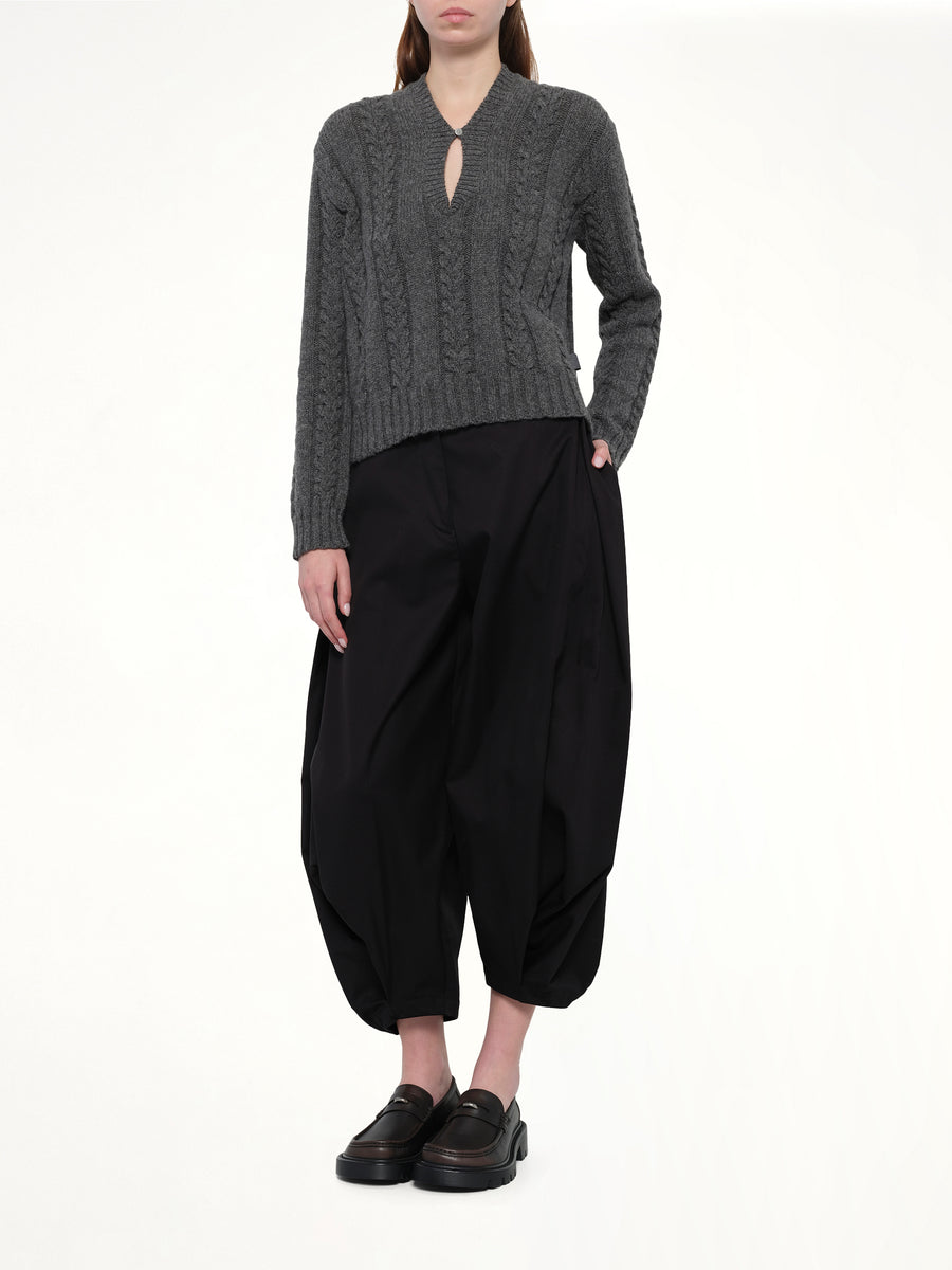 Draped Trouser AF in Black