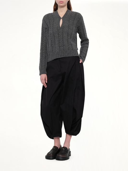 Draped Trouser AF in Black