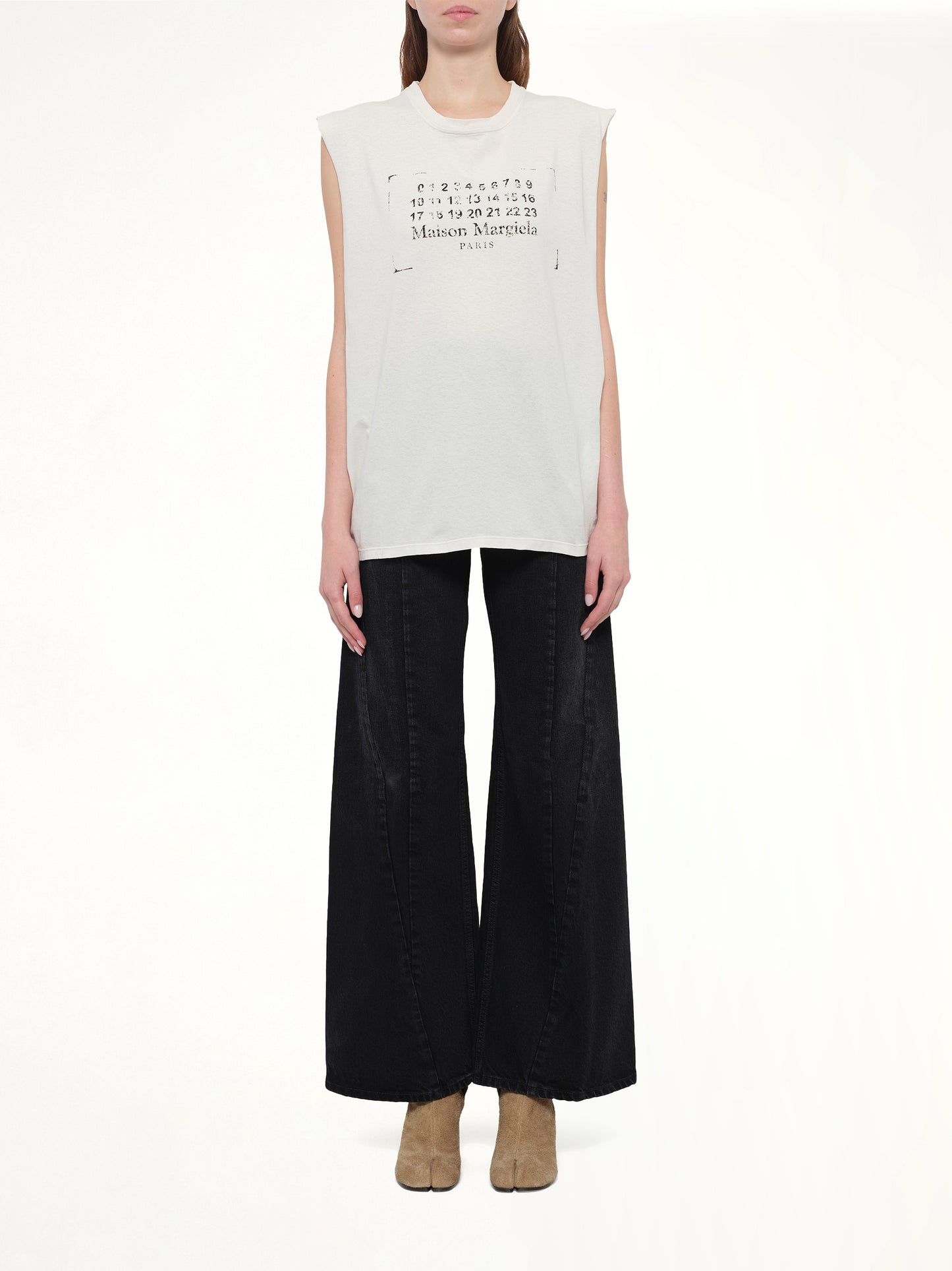 Logo Tank Top in Butter