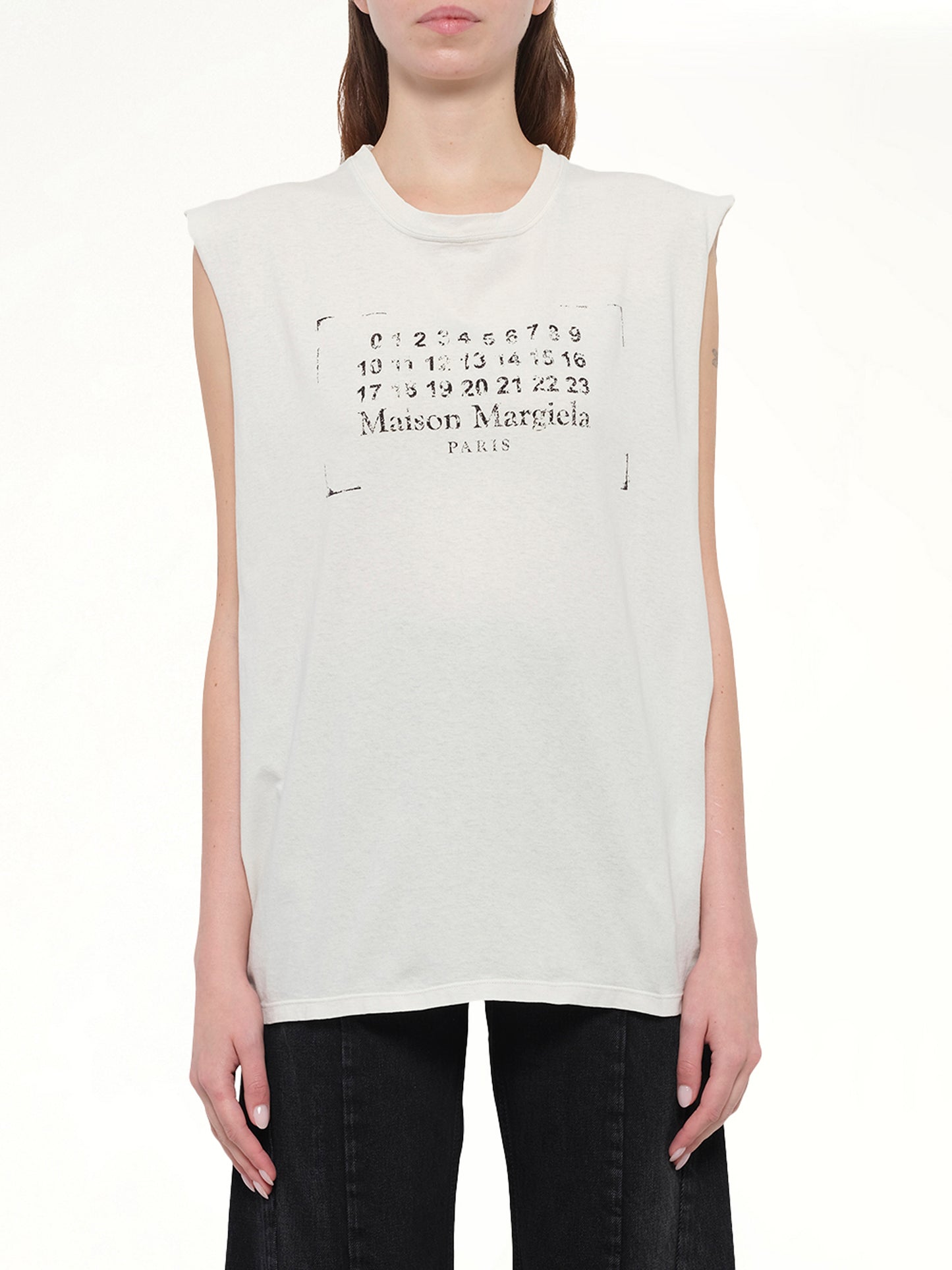 Logo Tank Top in Butter