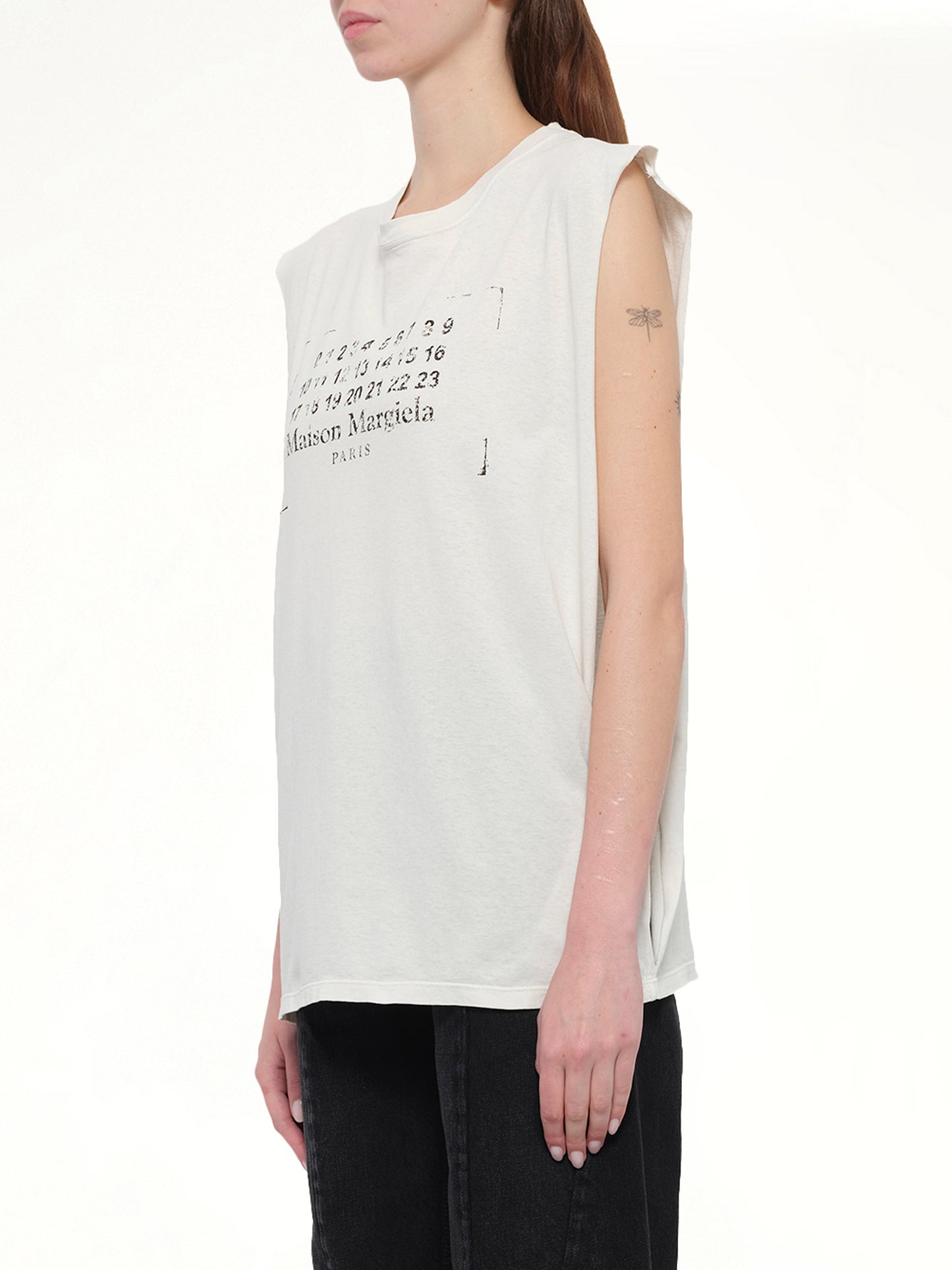 Logo Tank Top in Butter
