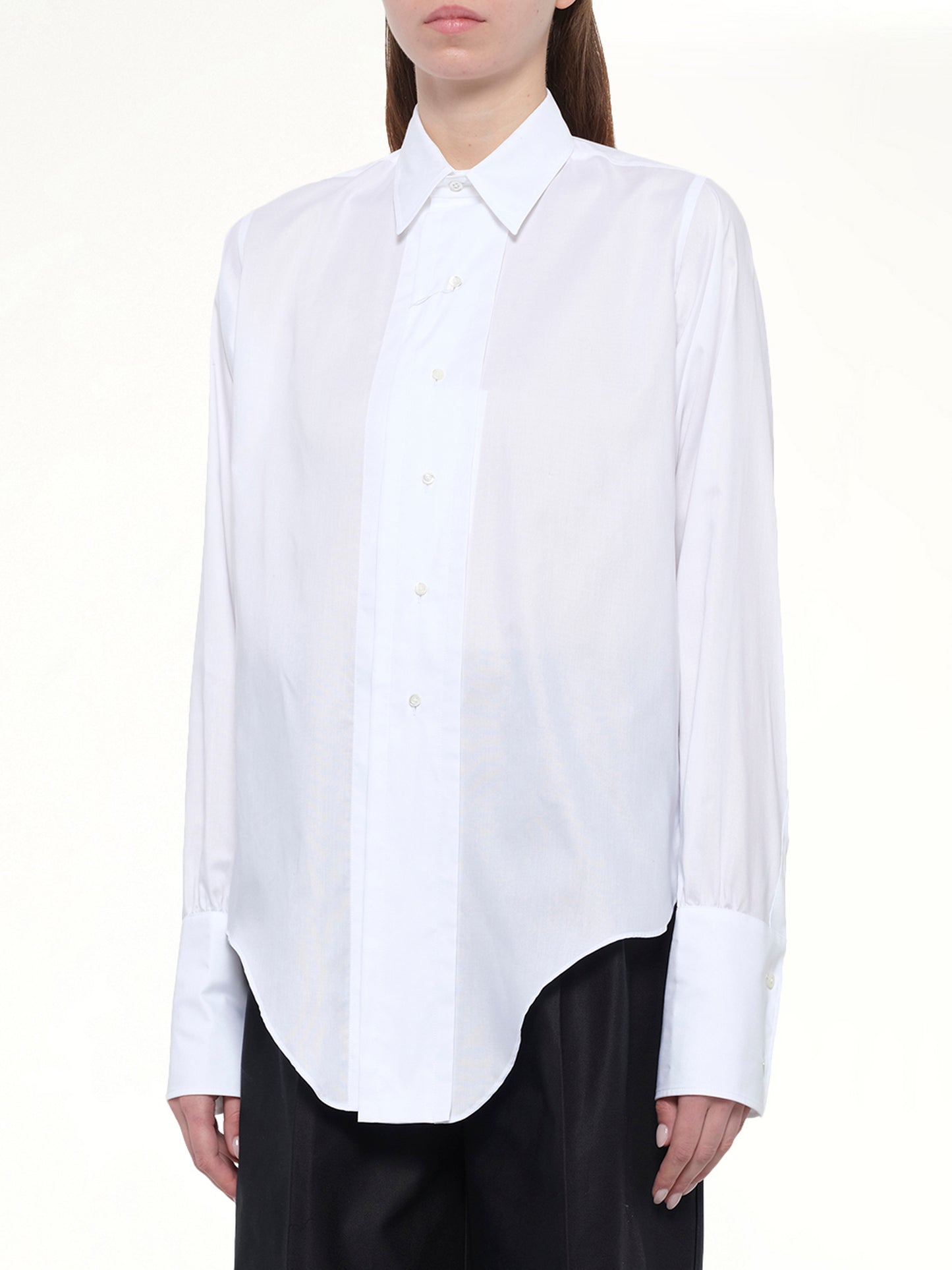 Long-sleeved Shirt in White