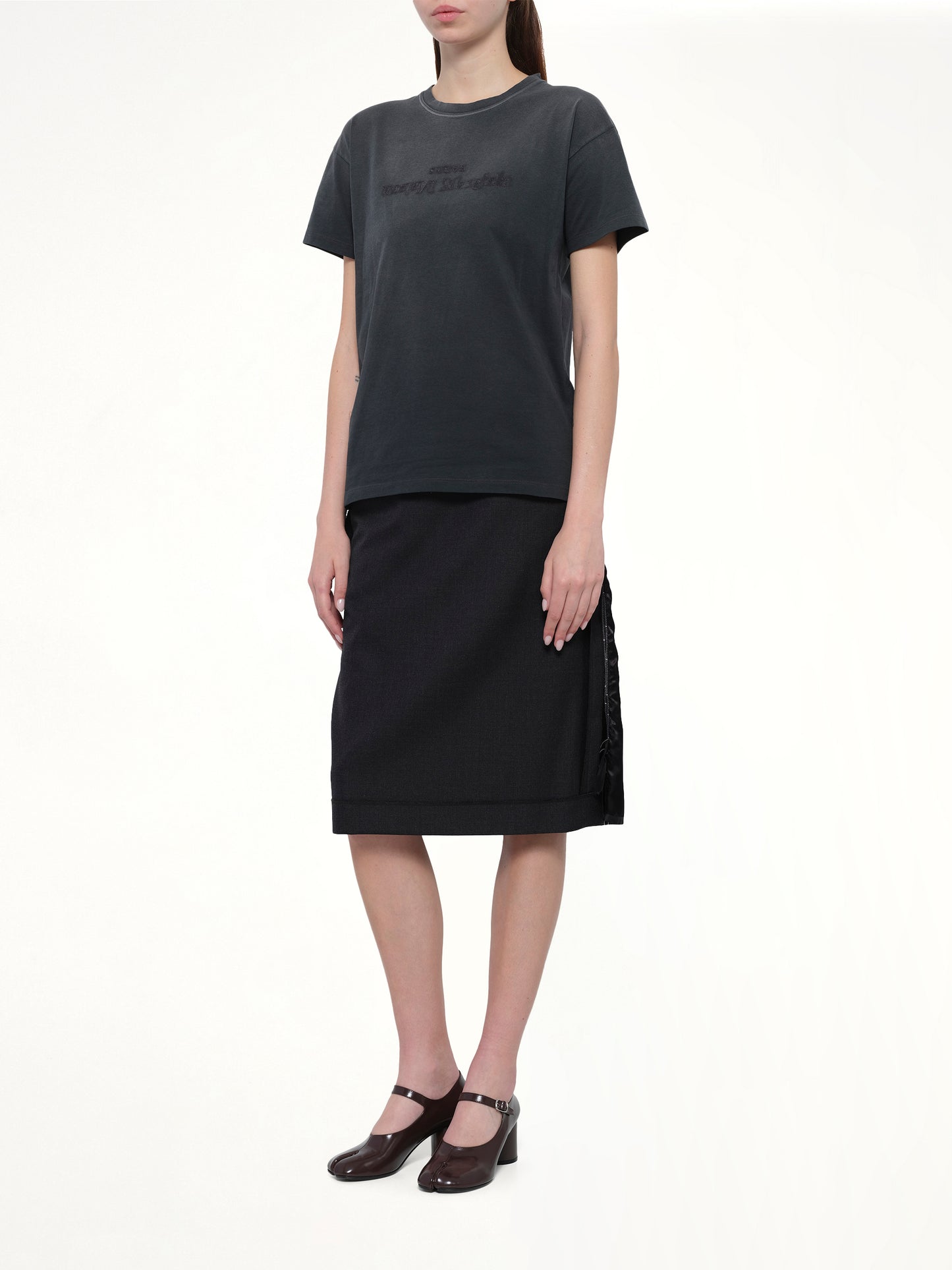 Reverse Logo T-Shirt in Black