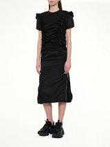 Cotton Ponte T-Shirt in Black