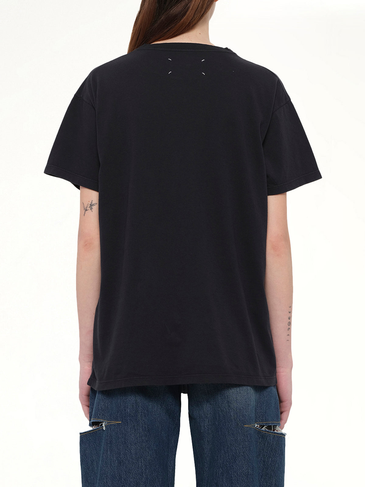 Maison Margiela Logo T-Shirt in Washed Black