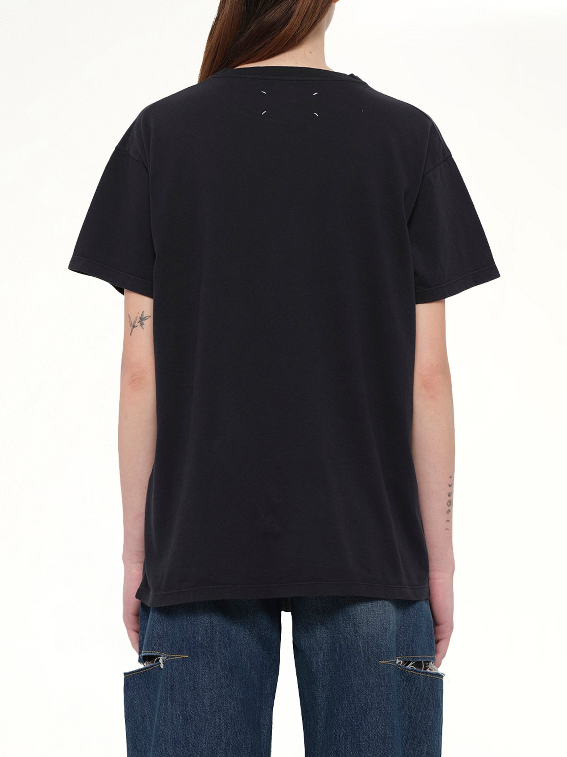 Maison Margiela Logo T-Shirt in Washed Black