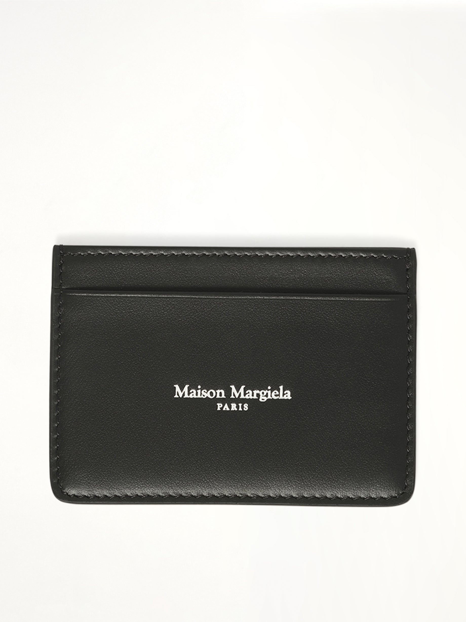 Maison Margiela Cardholder Slim in Black/Silver