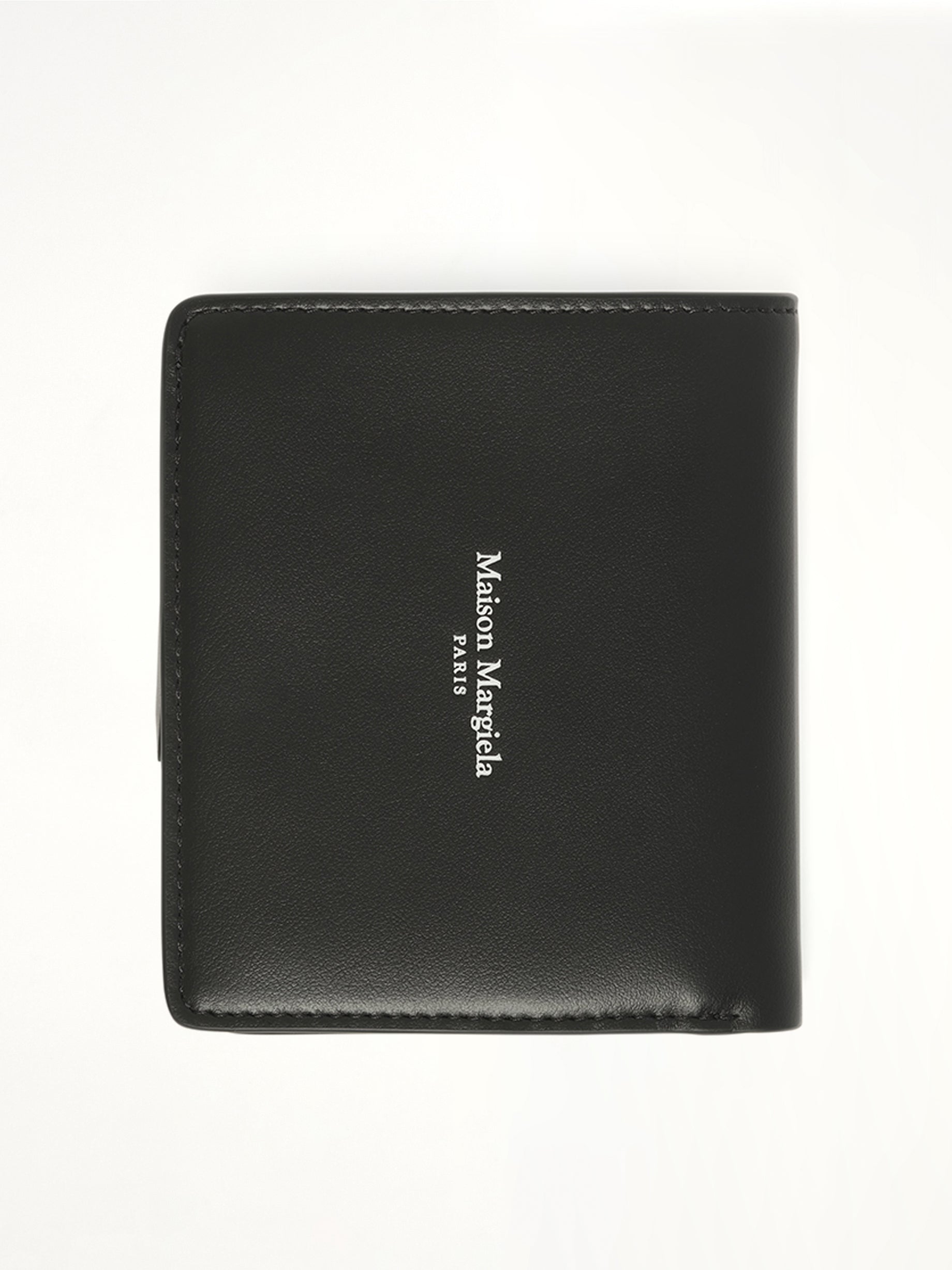 Maison Margiela Flip Wallet in Black/Silver