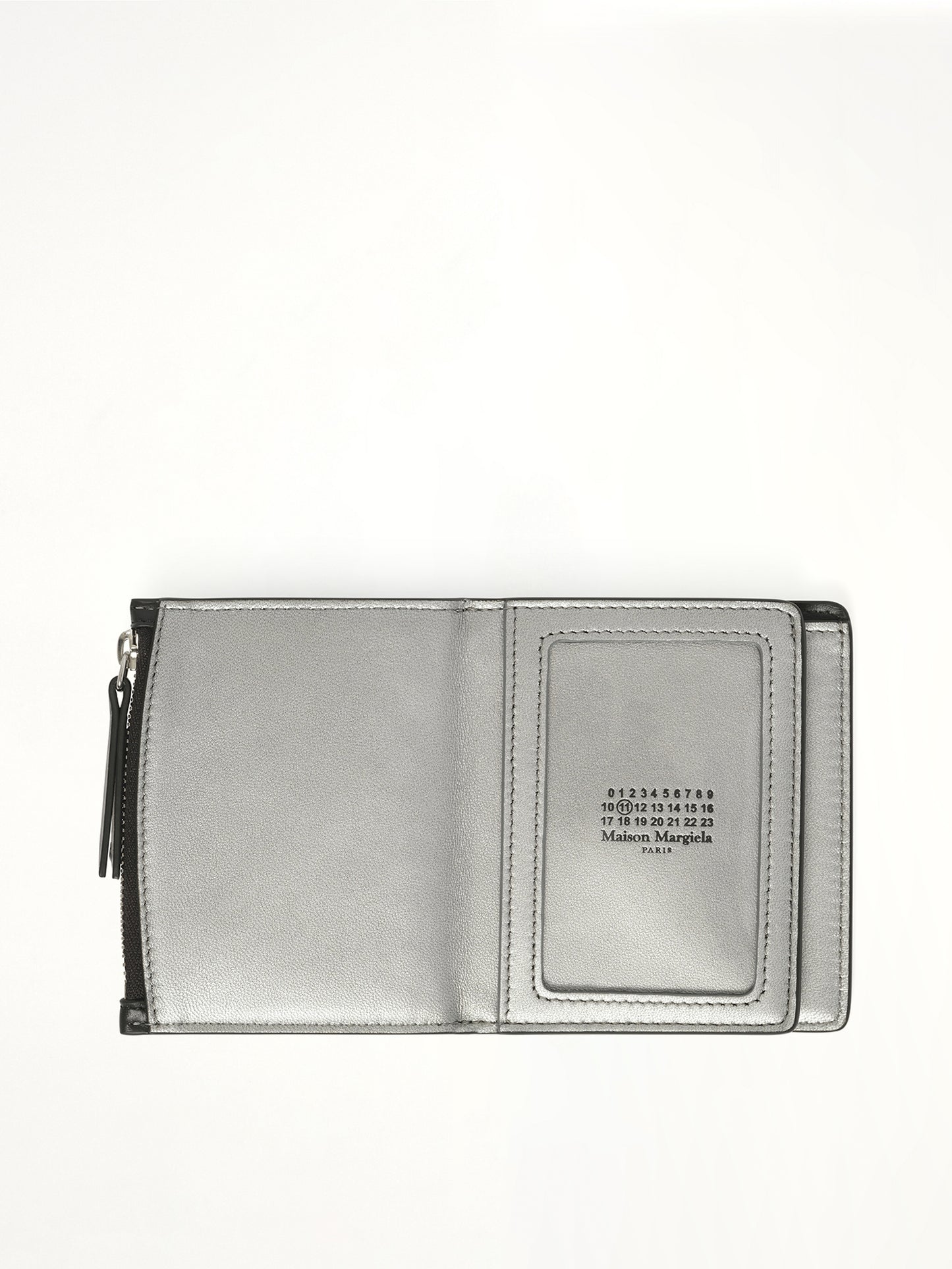 Maison Margiela Flip Wallet in Black/Silver