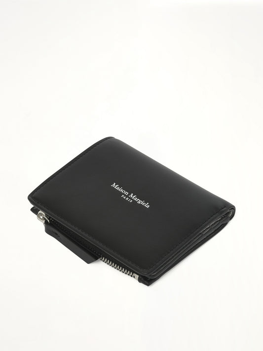 Maison Margiela Flip Wallet in Black/Silver