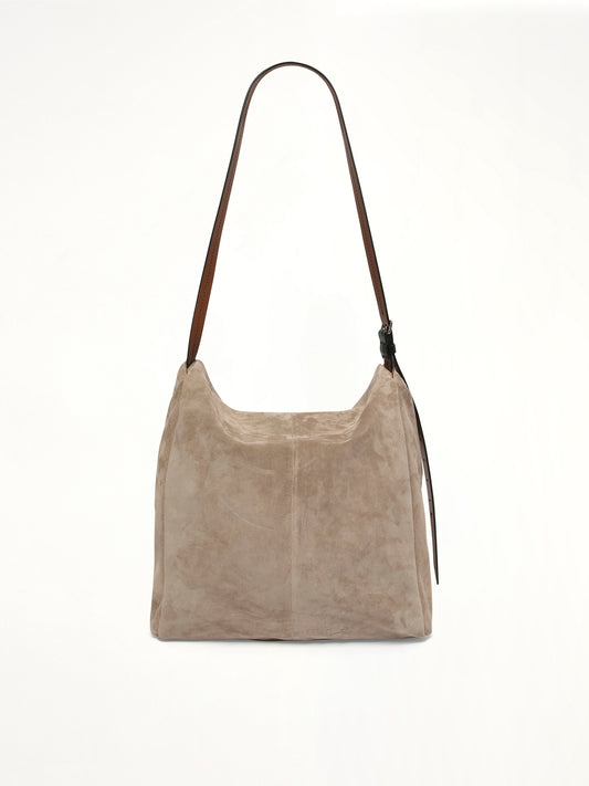 Belt Bag Hobo Small in Vison/Black/Chestnut