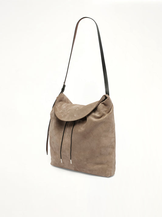 Belt Bag Hobo Small in Vison/Black/Chestnut