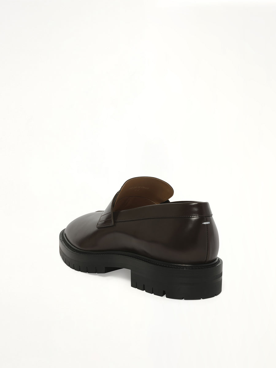 Tabi County Loafer in Dark Forest Back View | MAISON MARGIELA