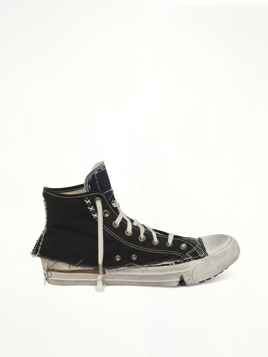 Loved to Death Sneaker in Black Side View | MAISON MARGIELA
