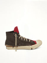 Loved to Death Sneaker in Red/Black Side View | MAISON MARGIELA