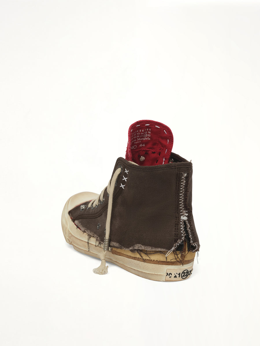 Loved to Death Sneaker in Red/Black Back View | MAISON MARGIELA