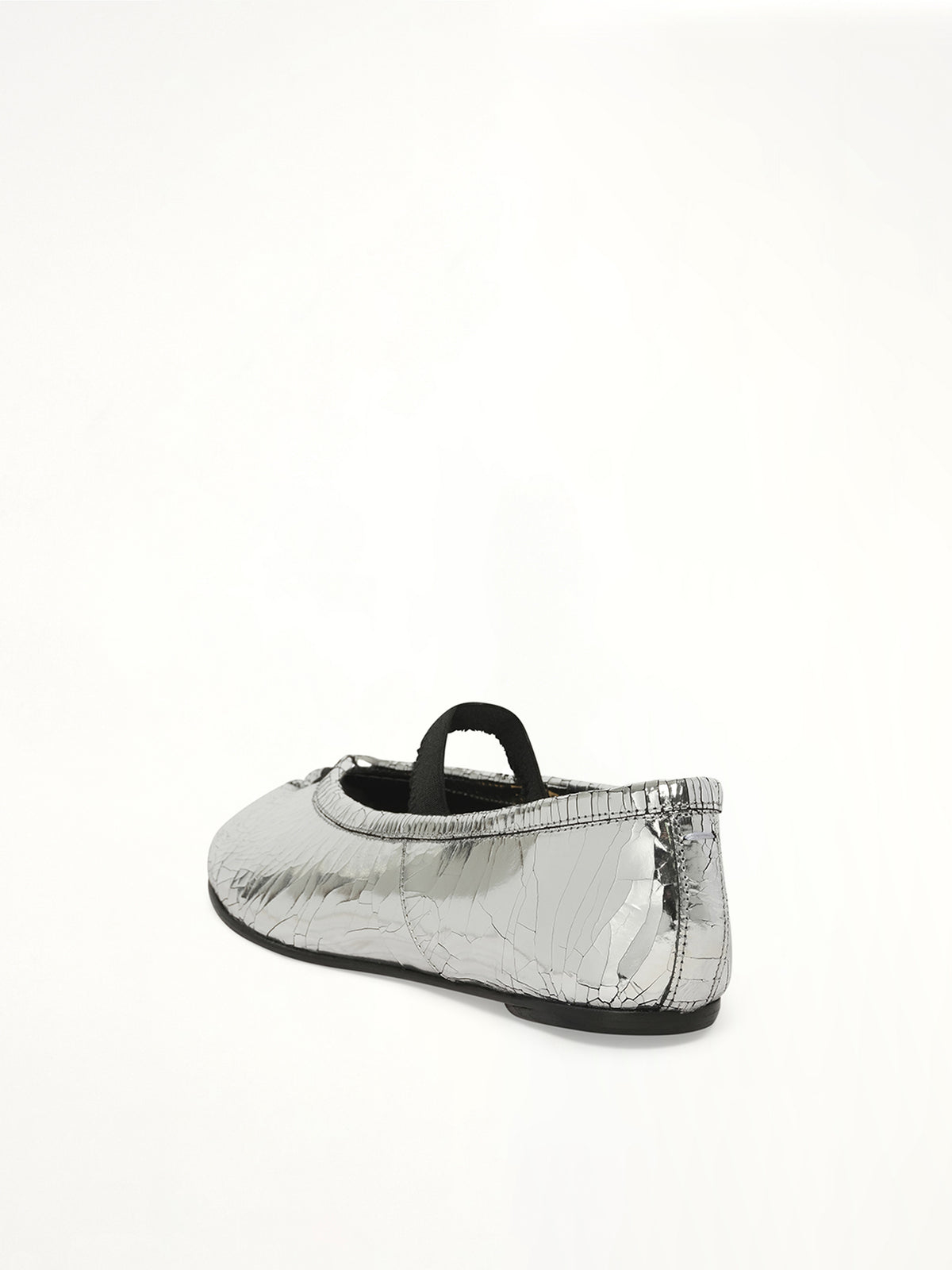 Broken Mirror Ballerina in Silver/Black Back View | MAISON MARGIELA