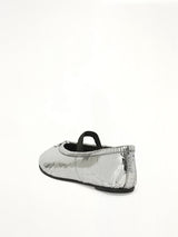 Broken Mirror Ballerina in Silver/Black Back View | MAISON MARGIELA