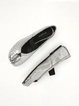 Broken Mirror Ballerina in Silver/Black Top View | MAISON MARGIELA