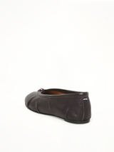 Tabi Ballerina in Plum Back View | MAISON MARGIELA