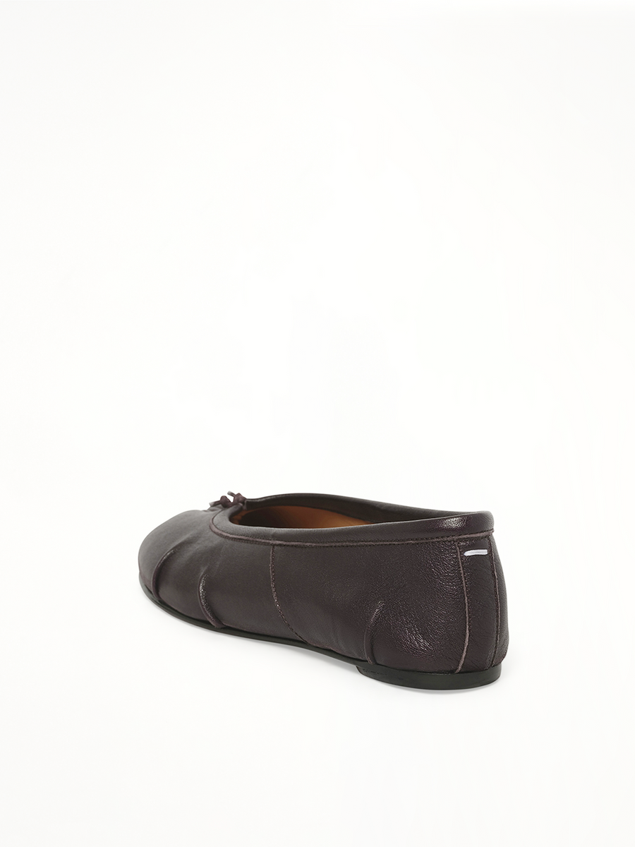 Tabi Ballerina in Plum Back View | MAISON MARGIELA
