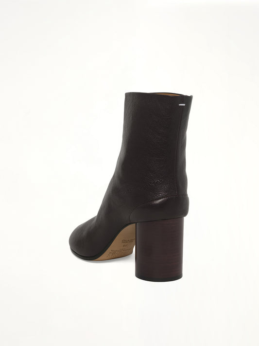 Tabi Ankle Boots 8cm in Plum